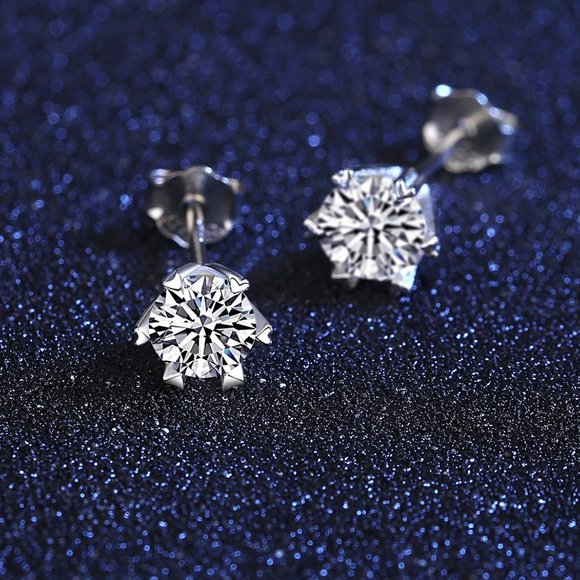 1 Carats Moissanite Stud Earrings- Ideal Gift For Her - Picture 4 of 4